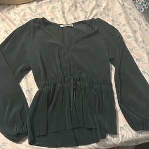 A&F Green blouse